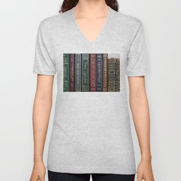 Dickens Books V Neck T Shirt