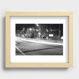 Lights On Second And Penn Recessed Framed Print