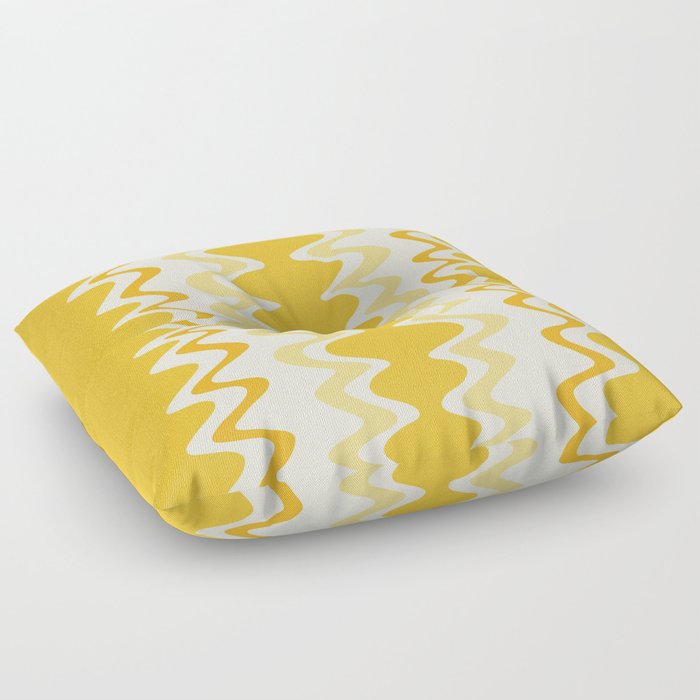 Wavy Stripes Abstract VI Floor Pillow