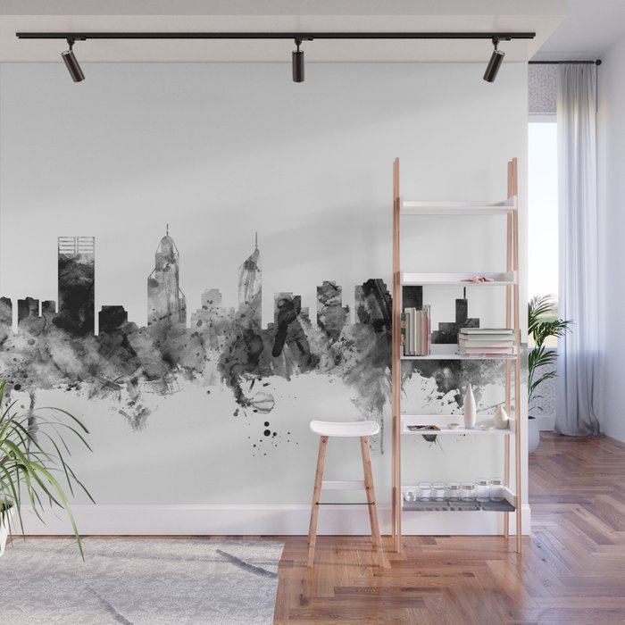 Perth Australia Skyline Wall Mural by artPause Michael Tompsett Society6