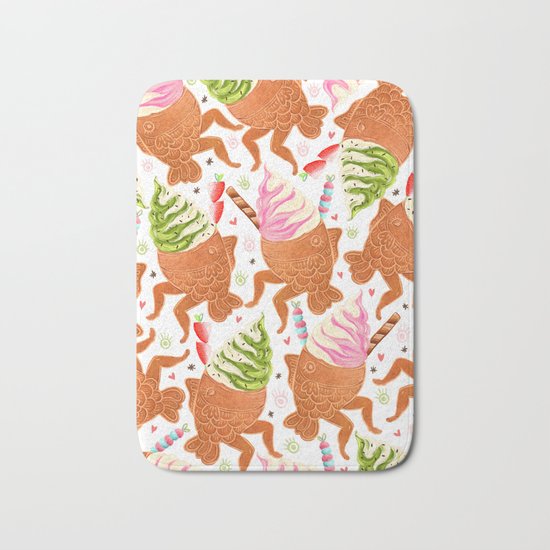 Taiyaki Mermaids Bath Mat