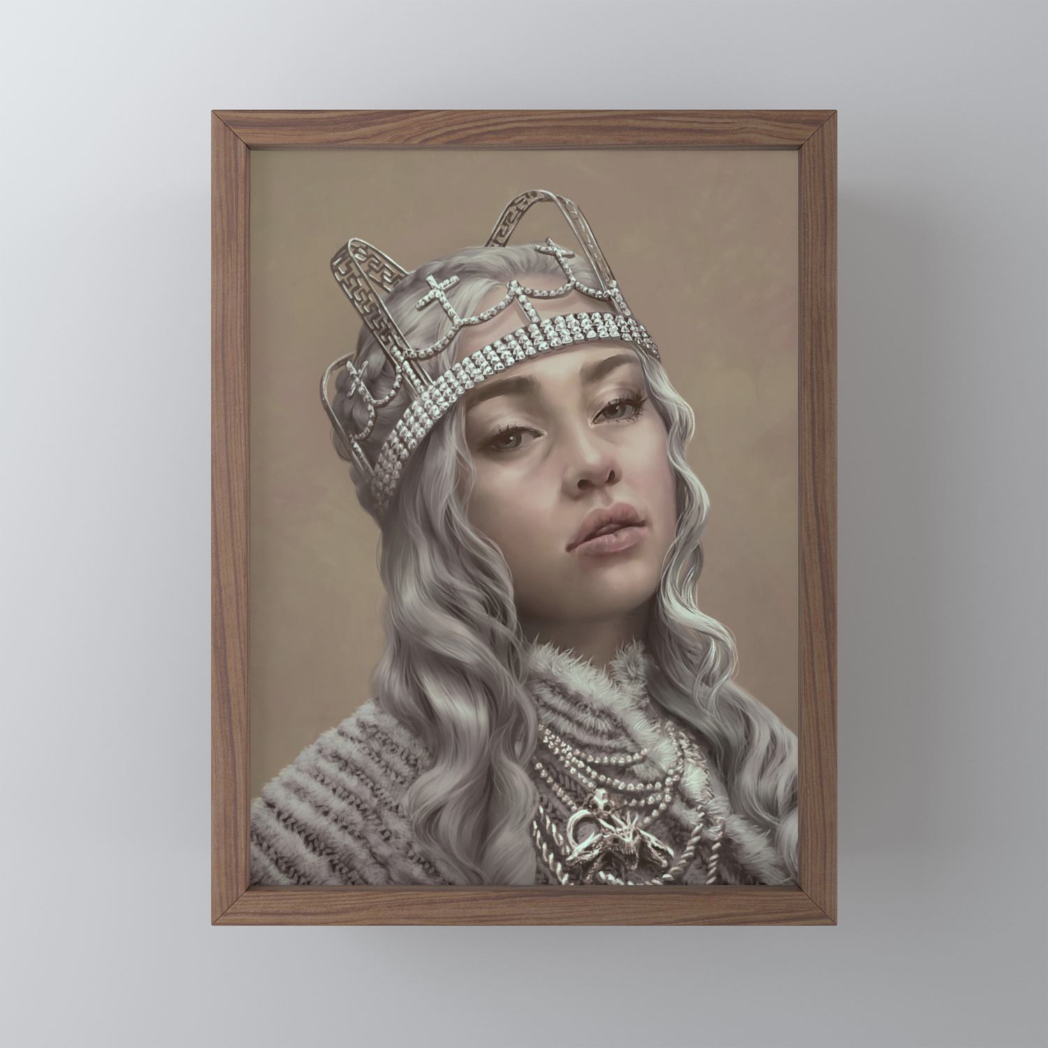 You Should See Me In A Crown Framed Mini Art Print By Nellfallcard Society6