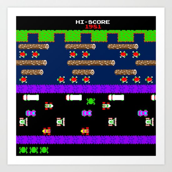 FROGGER! Art Print