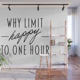 Happy Hour Quote Wall Mural