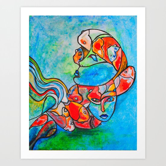 Water Souls Art Print