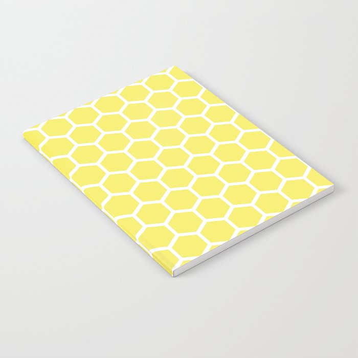 Summery Happy Yellow Honeycomb Pattern - MIX & MATCH Notebook