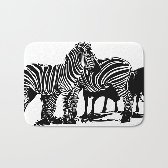Zebras Bath Mat