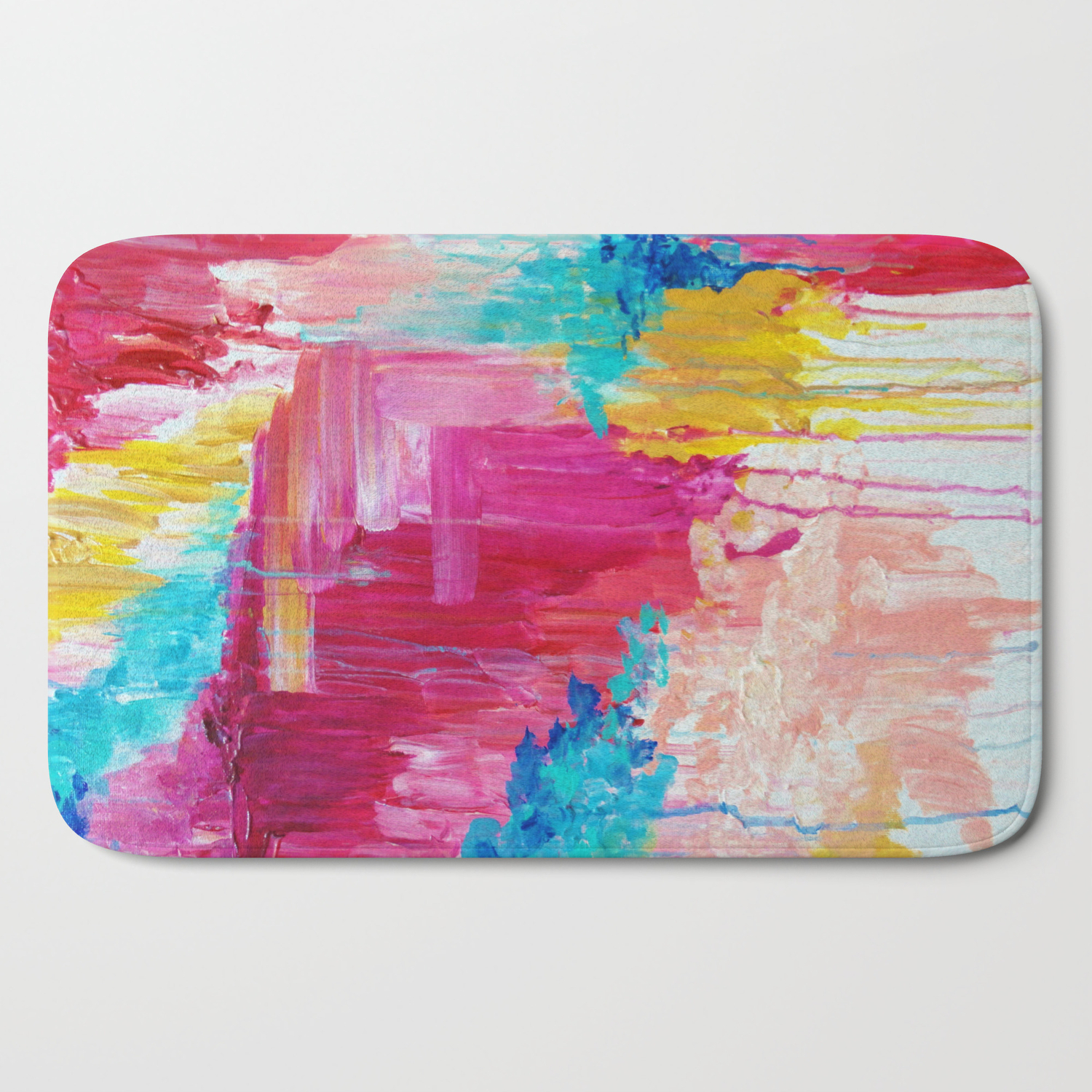 Elated Beautiful Bright Colorful Modern Abstract Painting Wild