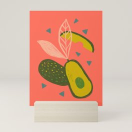 90s Style Avocado Mini Art Print