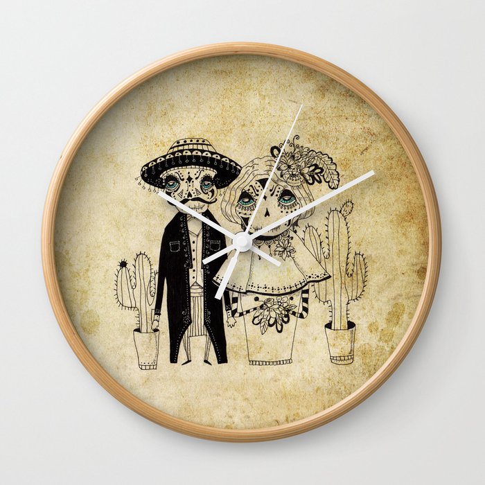 Day of the Dead Wall Clock