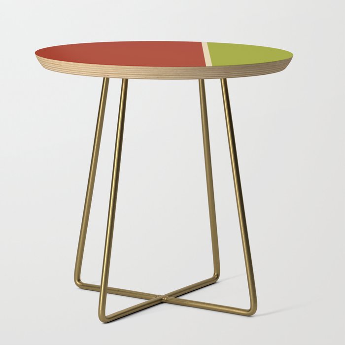 Spring 2 tones Red & Lime green Side Table
