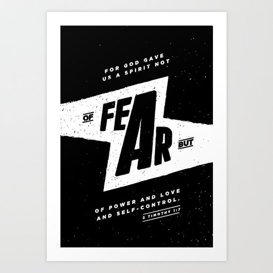 Not Of Fear Art Print