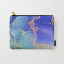 Golden Waves - Abstract Ink - Part 2 Carry-All Pouch
