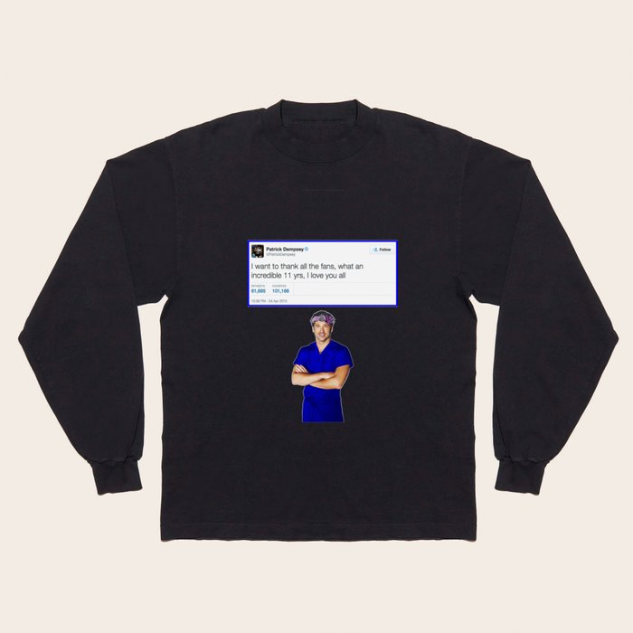 Patrick dempsey t shirt sales