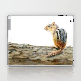 Little Chip - a painting of a Chipmunk by Teresa Thompson Laptop & iPad Skin