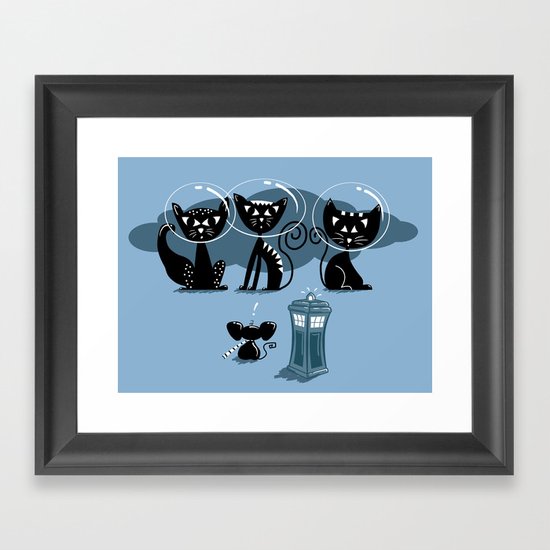 Doctor WHOops, wrong planet! Framed Art Print