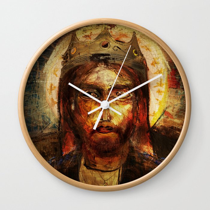 A Portrait of Christ Wall Clock