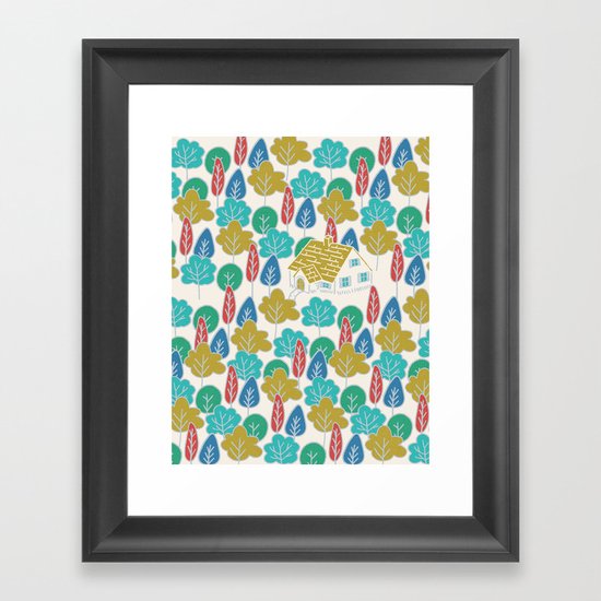 Happy Hermit Framed Art Print