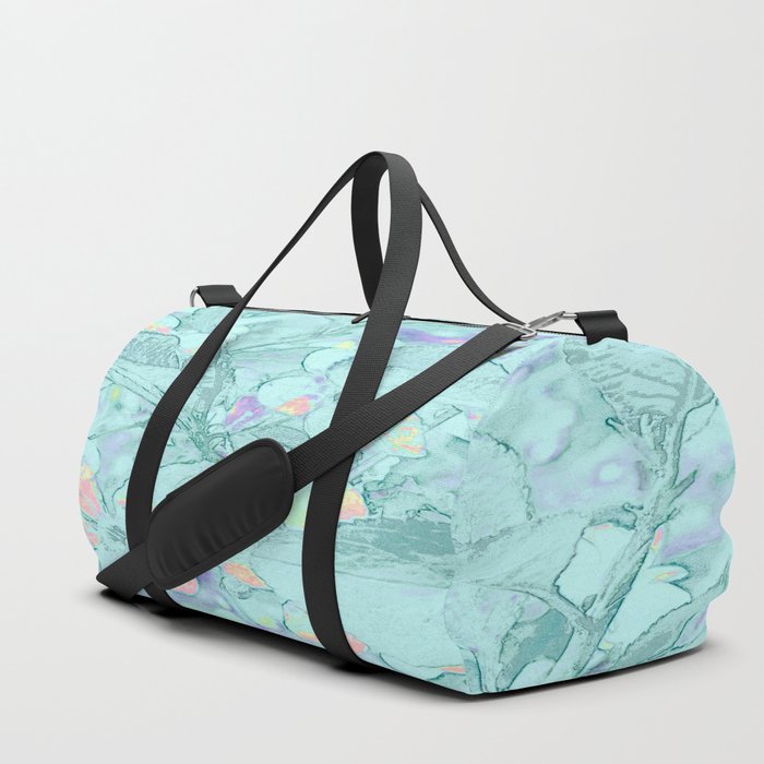 Mint Blue Periwinkle Duffle Bag