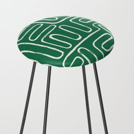 Amazon Green Boho Labyrinth  Counter Stool