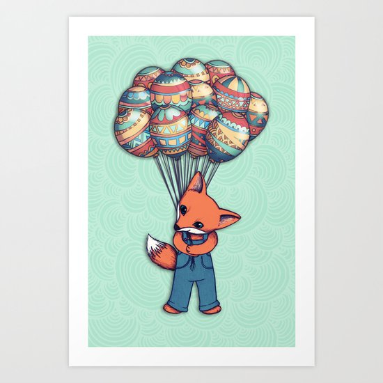 A Bunch of Balloons for my Baby Art Print