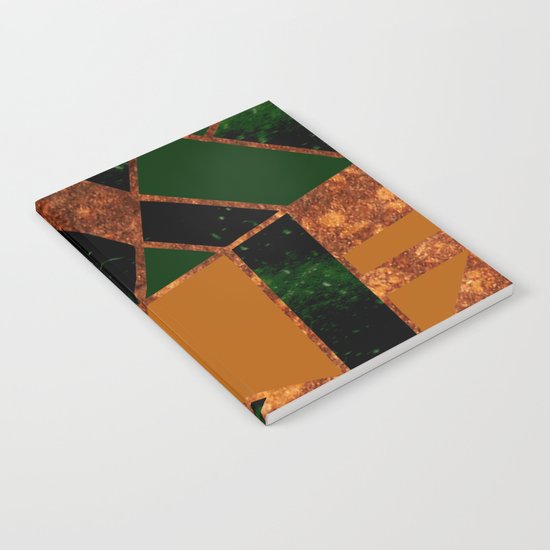 #455 Gold & Pothos Notebook