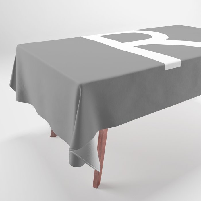 LETTER R (WHITE-GREY) Tablecloth