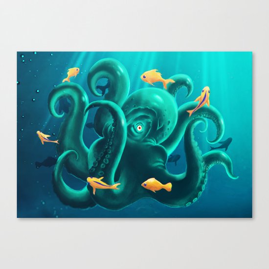 Octopus Canvas Print