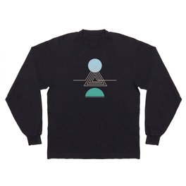 Abstraction_NEW_TRIANGLE_MOUNTAINS_SUN_POP_ART_0207A Long Sleeve T-shirt