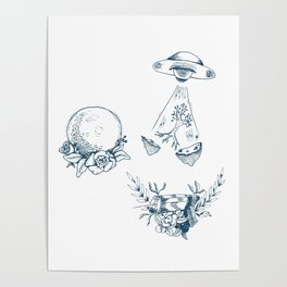 Space Sci Fi Toile Poster