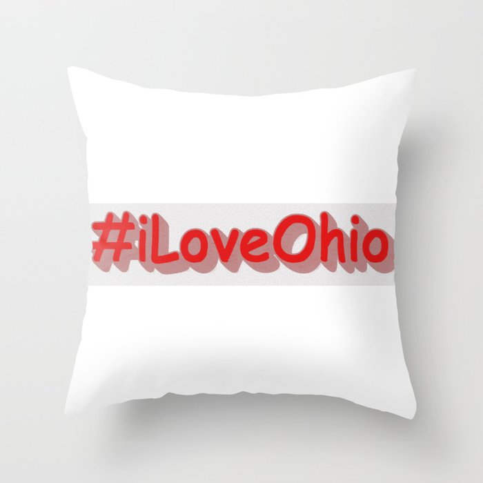 "#iLoveOhio " Cute Design. Buy Now Throw Pillow