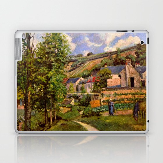 The Hermitage At Pontoise 1874 By Camille Pissarro | Reproduction | Impressionism Painter Laptop & iPad Skin