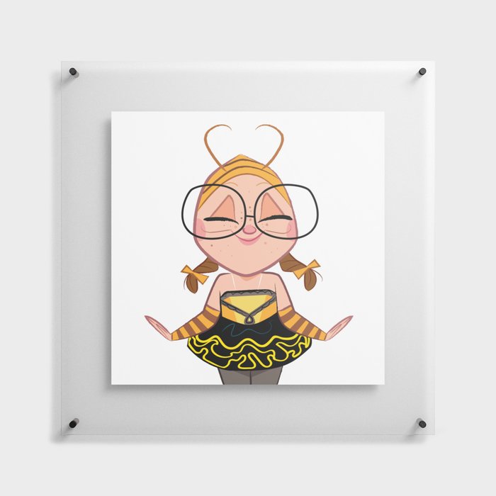 Bee Kid Floating Acrylic Print
