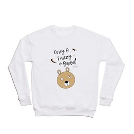 Cozy Fuzzy Bear (Black) Crewneck Sweatshirt