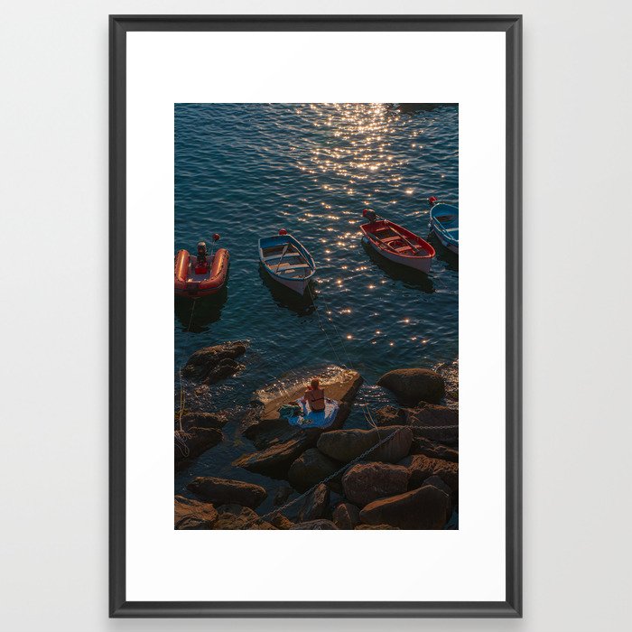 Riomaggiore, Cinque Terre Framed Art Print