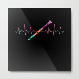 Clarinet Heartbeat Metal Print | Ecg, Heartsnake, Heartrate, Design, Graphicdesign, Clarinetheartbeat, Heartbeat, Clarinets, Sheetclarinet, Clarinet 