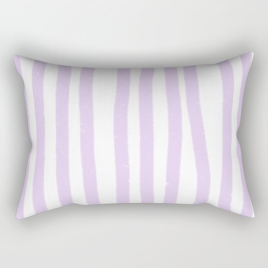 Lavender Stripes Rectangular Pillow