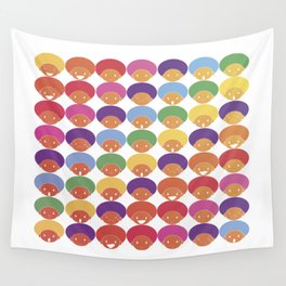 Afro Rainbows Wall Tapestry