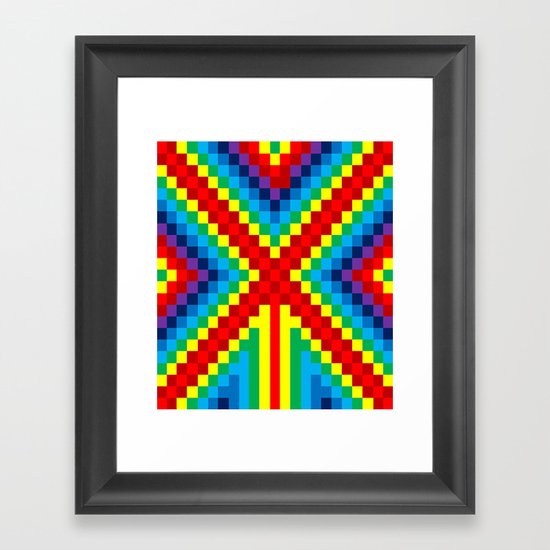 Fuzz Line #4 Framed Art Print