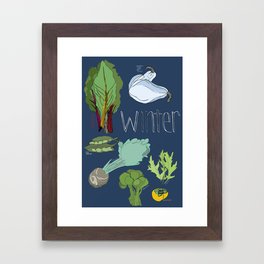Fresh from the Farmers Market: Winter Framed Art Print