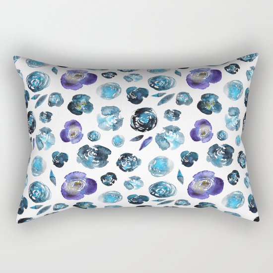 Watercolor flowers Rectangular Pillow
