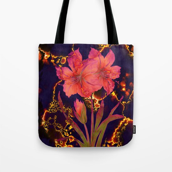 luminous amaryllis Tote Bag