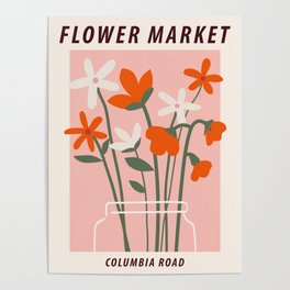 Flower market print, Paris, Abstract flowers art, Posters aesthetic, Floral  art, Retro print, Cottagecore Wall Tapestry by Kristinity Art