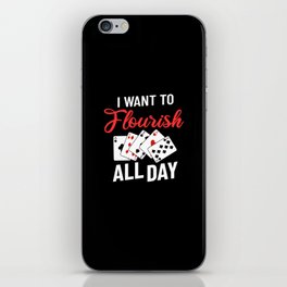 Cardistry Deck Card Flourish Trick Playing Cards iPhone Skin