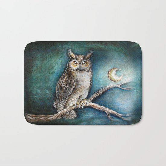 Moon Owl Bath Mat