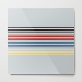 Michiharu - Classic 90s Retro Stripes Metal Print | Special, Design, Colorful, 70S, Stripes, Digital, Striped, Popculture, Decor, Graphicdesign 