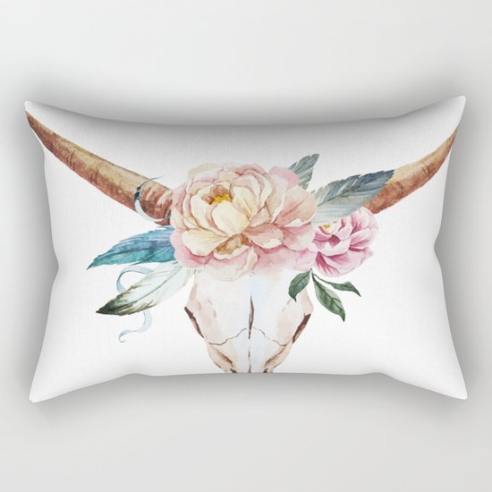 Animal Skull 04 Rectangular Pillow