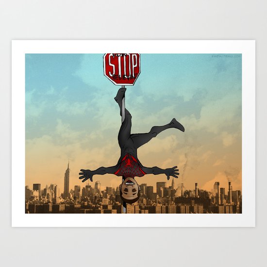 Miles Morales, Ultimate Spider-Man Art Print