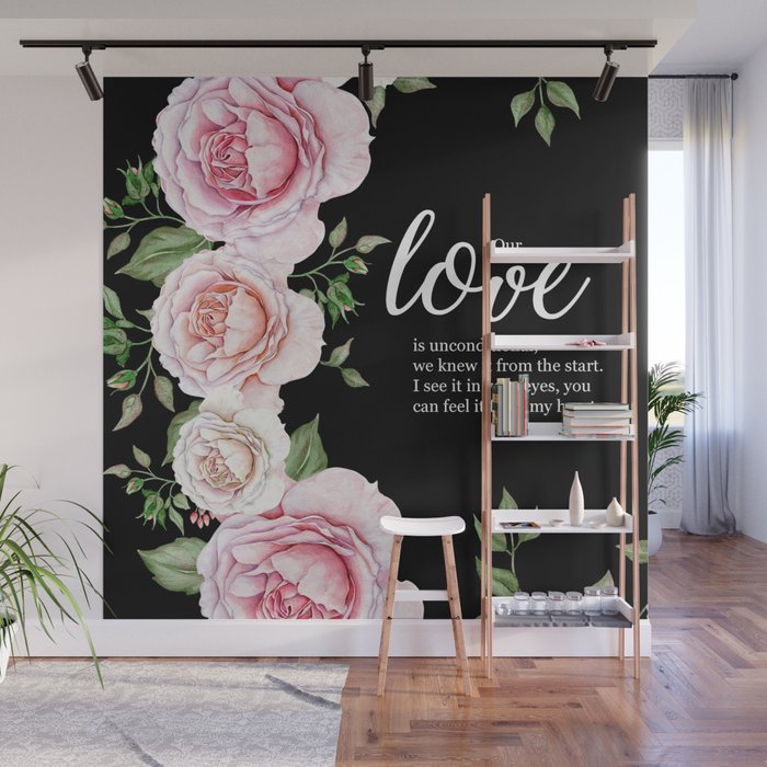 Our love Wall Mural by Juliana RW Society6