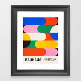 BAUHAUS 03: Exhibition 1923 | Mid Century Series  Framed Art Print